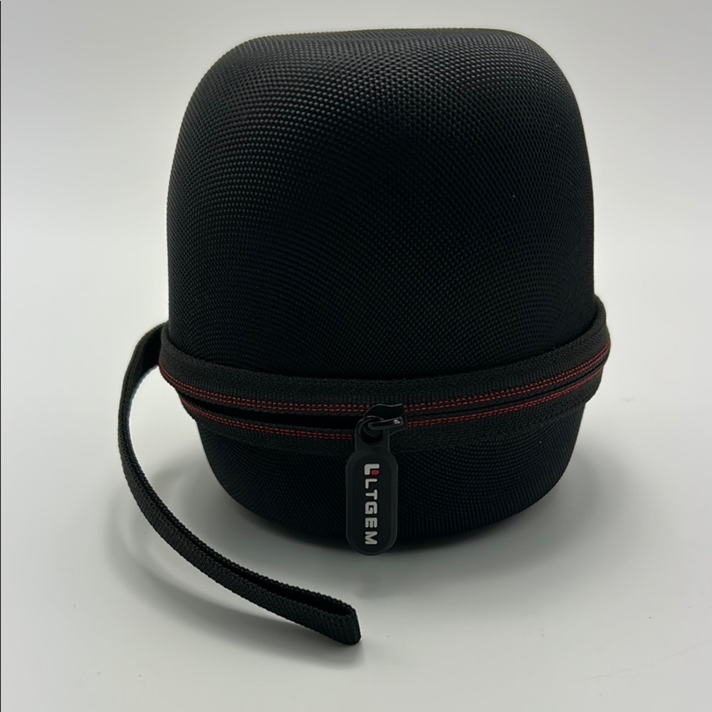 Hard Case For Small Bluetooth Camera Lens Black Zip Close LTGEM